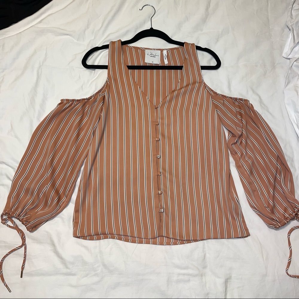 Revolve striped blouse size XS